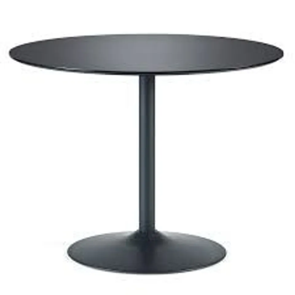BOXED JULIAN BOWEN NERO ROUND DINING TABLE - BLACK (1 BOX)