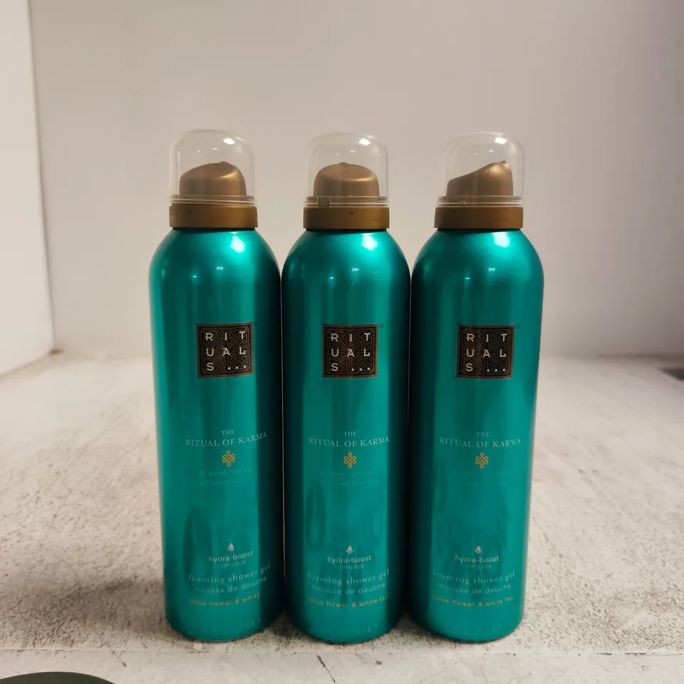 RITUALS THE RITUAL OF KARMA BODY WASH FOAM SENSATION – 3X200ML VALUE SET