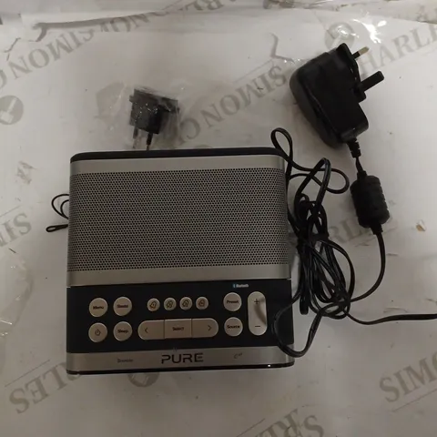 PURE SIESTA S6 DAB/DAB+/FM BLUETOOTH BEDSIDE CLOCK RADIO, GRAPHITE