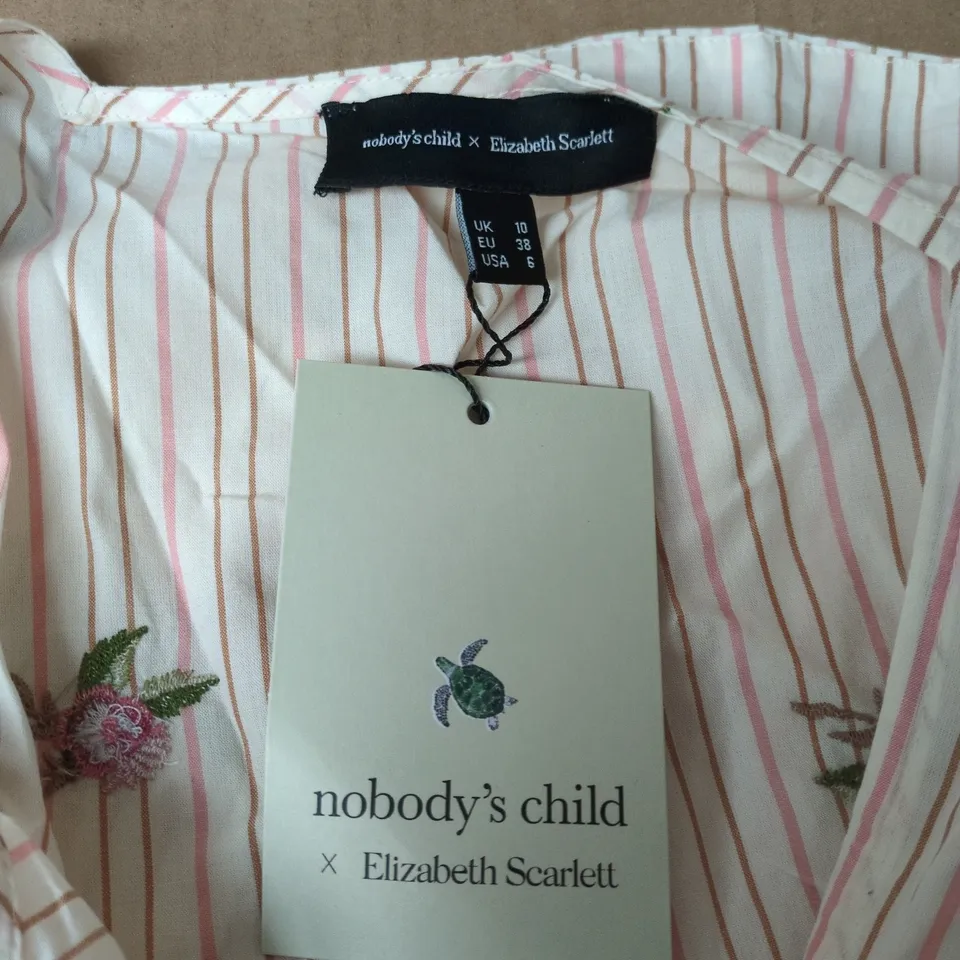 NOBODY'S CHILD × ELIZABETH SCARLETT STANLEY TOP – UK 10 (EU 38, US 6)