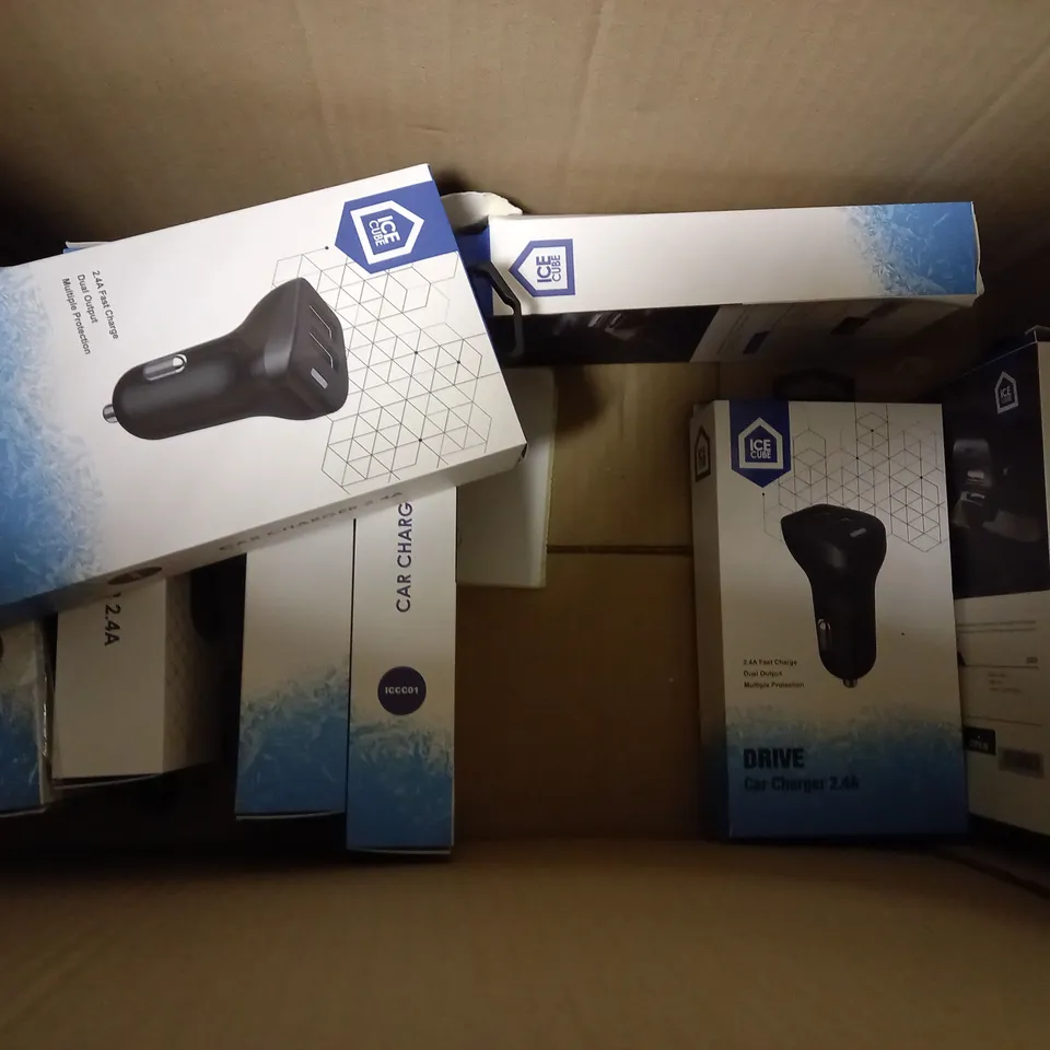 BOX OF 10 DRIVE CAR CHARGERS 