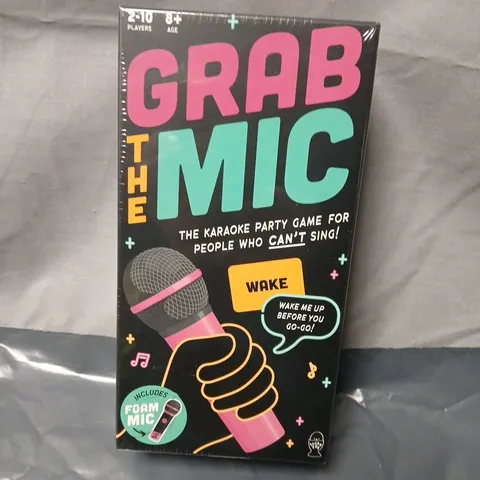 SEALED GRAB THE MIC KARAOKE PARTY GAME - FOAM MIC INCLUDED, 2-10 PLAYERS
