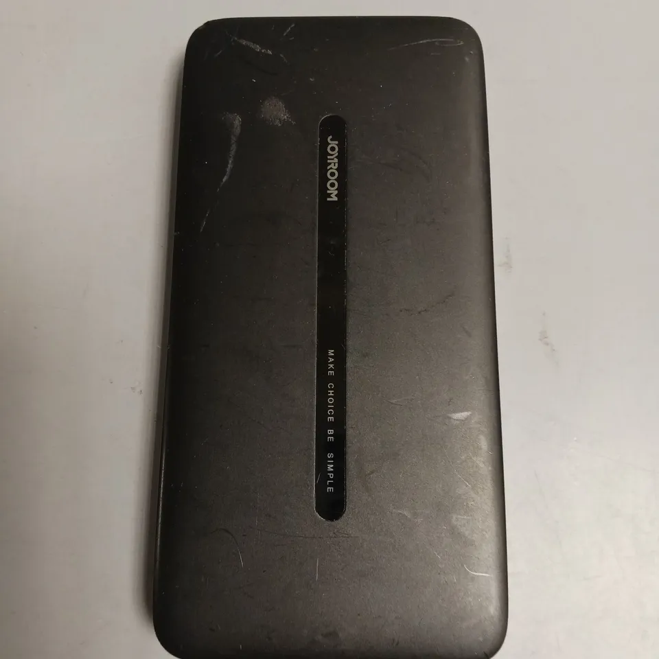 JOYROOM POWERBANK IN BLACK, TYPE-C AND MICRO USB INPUT AND X2 USB OUTPUT PORTS