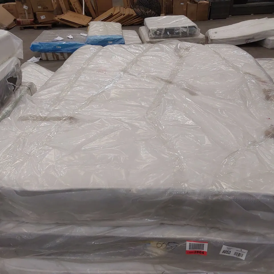 QUALITY BAGGED 4'6" DOUBLE SIZED OPEN COIL MATTRESS 