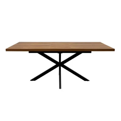 BOXED PANAMA 1.6m (+0.4m) EXTENDING DINING TABLE - DARK OAK (2 BOXES)
