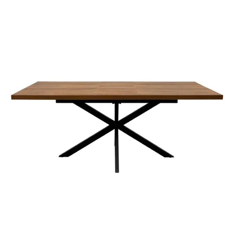 BOXED PANAMA 1.6m (+0.4m) EXTENDING DINING TABLE - DARK OAK (2 BOXES)