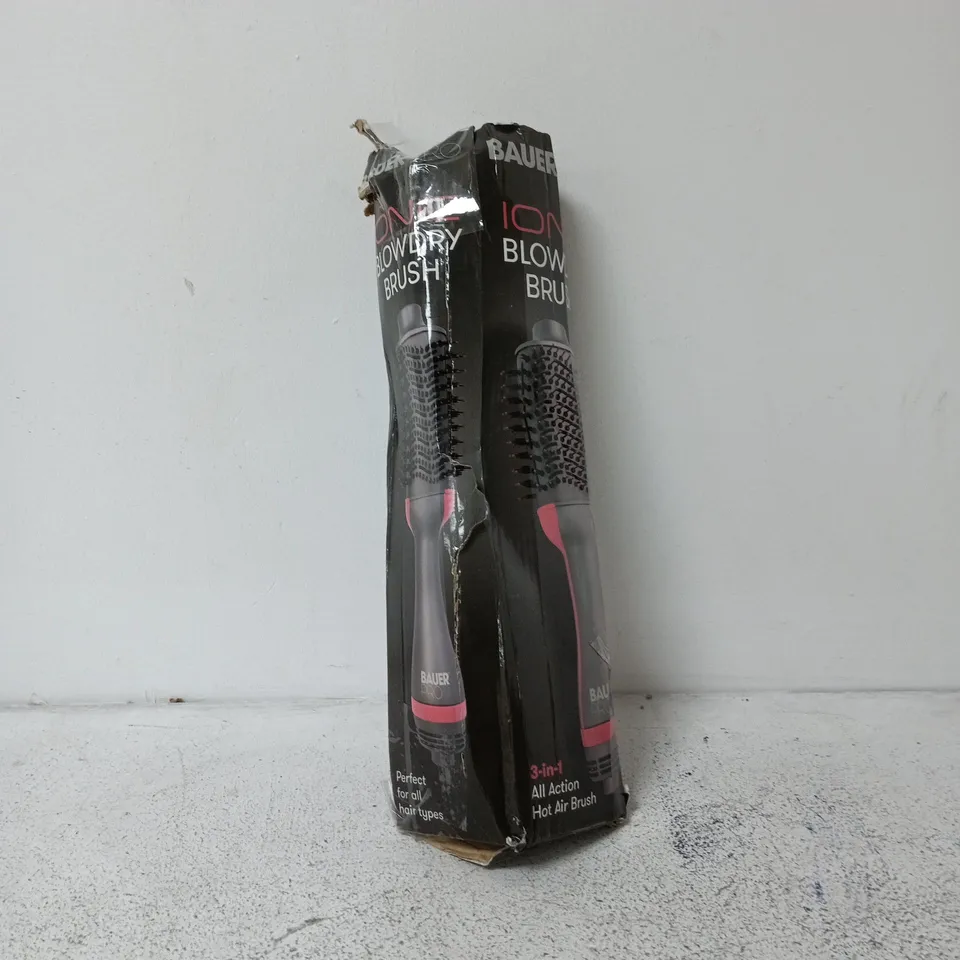 BAUER PRO IONIC BLOWDRY BRUSH 3 IN 1 HOT AIR BRUSH