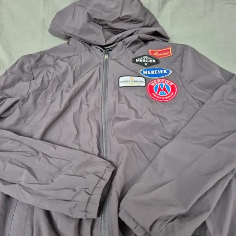 MERCIER FULL ZIP BADGE JACKET SIZE SMALL