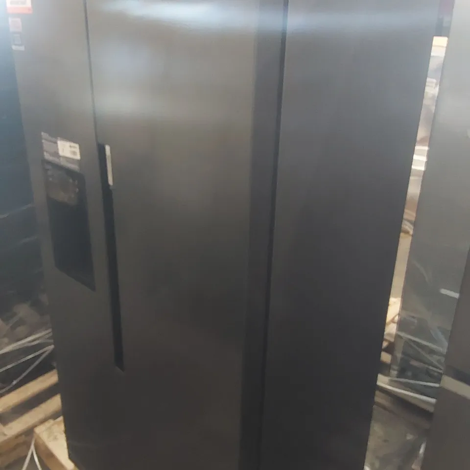 BEKO PRO ASP342VPZ AMERICAN-STYLE FRIDGE FREEZER - BLACK STEEL