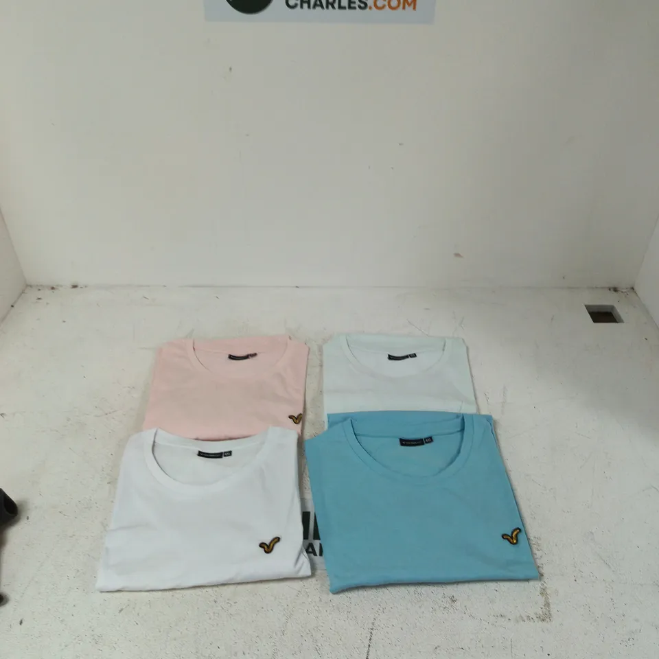 VOI JEANS CO T-SHIRTS SET OF 4 – PASTEL COLOURS, 4XL