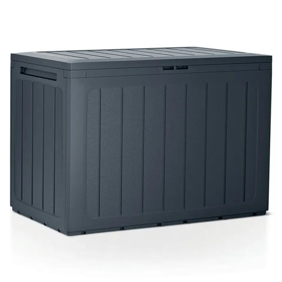 BOXED DAKOTA FIELDS AKSHAJ WATER RESISTANT PLASTIC DECK BOX - ANTHRACITE (1 BOX)