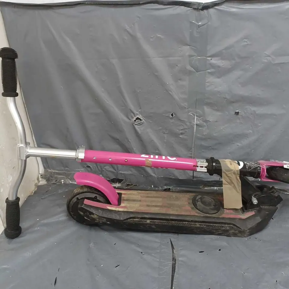 BOXED ZINC E4 MAX FOLDING ELECTRIC SCOOTER IN PINK  RRP £139.99