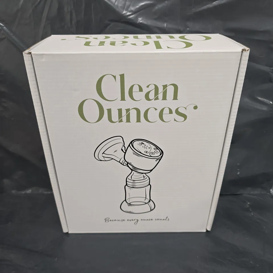 BOXED CLEAN OUNCES BREAST MILK PUMP 