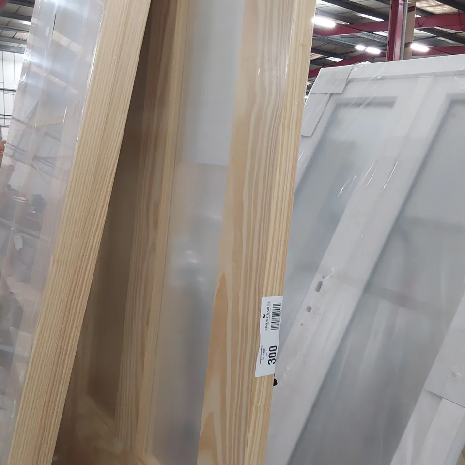 CLEAR PINE FOUR PANEL HALF GLAZED INTERNAL DOOR 1981 × 686mm