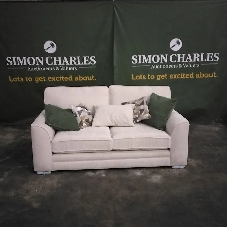 QUALITY DESIGNER FABRIC UPHOLSTERED 3 SEATER SOFA