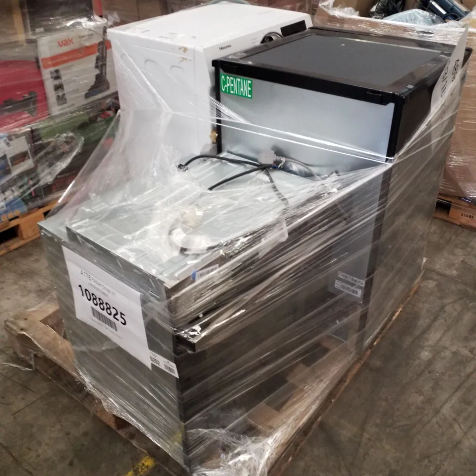 HOOVER FREESTANDING UNDERCOUNTER FRIDGE BLACK, HISENSE LITRE BUILT IN ELECTRIC SINGLE OVEN, HISENSE FREESTANDING 6KG WASHING MACHINE WHITE - UNPROCESSED RAW RETURNS