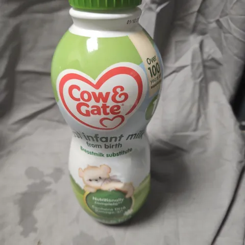 COW & GATE FIRST INFANT MILK FROM BIRTH – BABY FORMULA BOTTLE