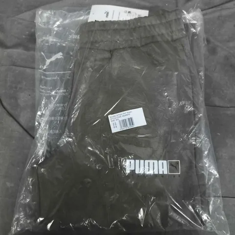 BAGGED PUMA SPORTSWEAR PANTS IN KAHKI - SMALL