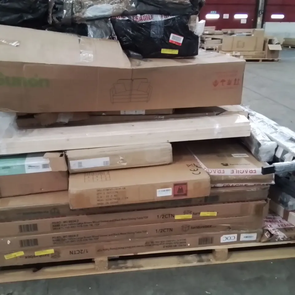PALLET CONTAINING VARIOUS ASSORTED BOXED INCOMPLETE HOUSEHOLD ITEMS ETC.