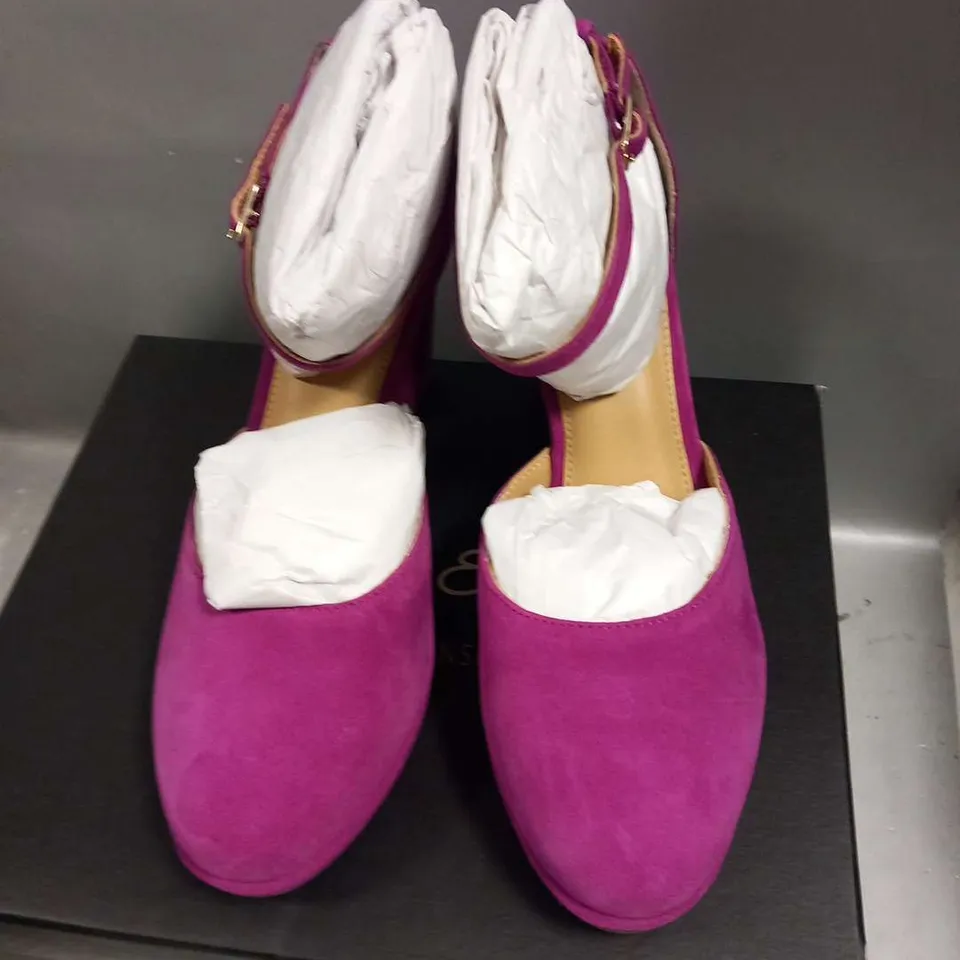 BOXED PHASE EIGHT SUEDE PLATFORM SHOES PINK SIZE 6