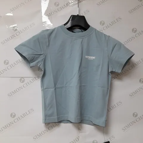 REPRESENT OWNER'S CLUB KIDS JERSEY TSHIRT IN POWDER BLUE SIZE 4-5YRS