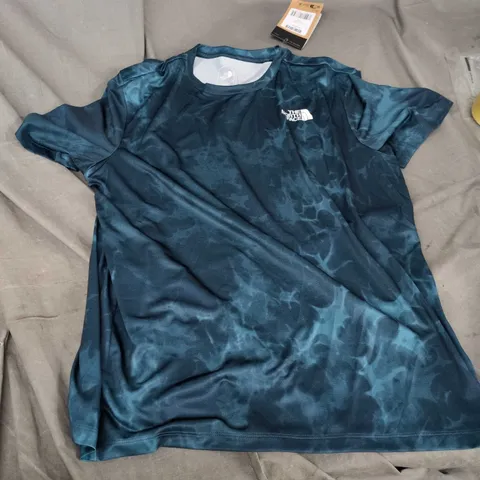 THE NORTH FACE MEN'S T-SHIRT – TEAL, SIZE L