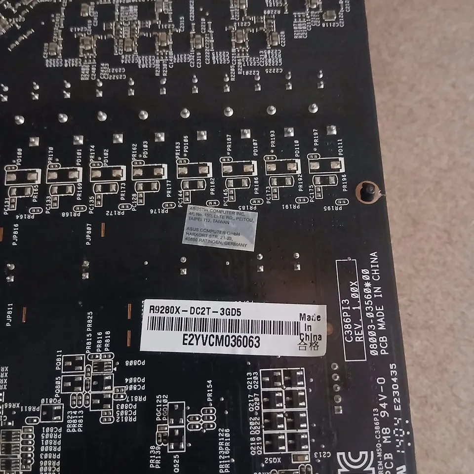 ASUS R9280X-DC2T-3GD5 RADEON R9 280X 3GB GRAPHICS CARD