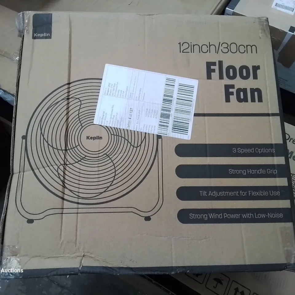 BOXED 12INCH/30CM FLOOR FAN.