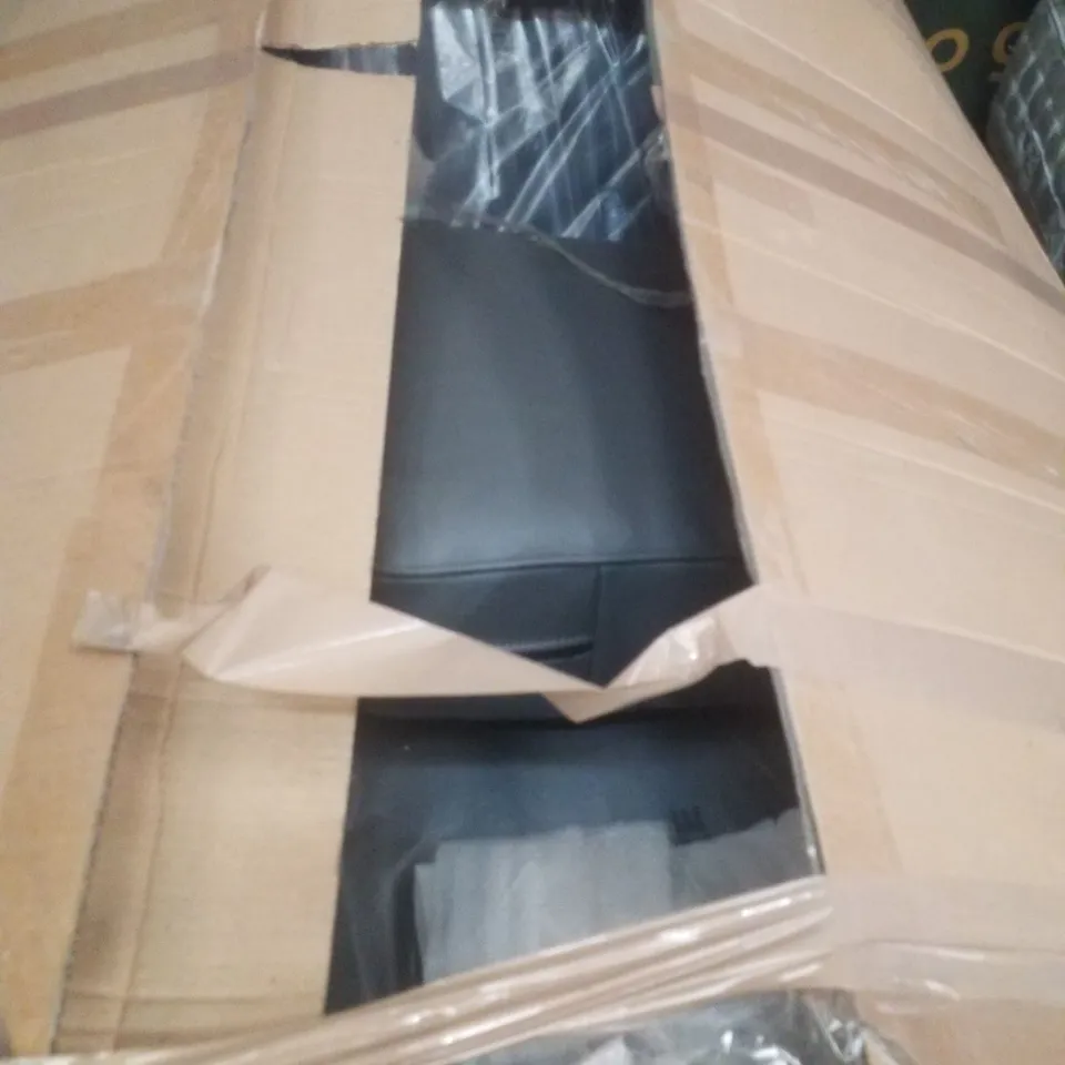 PALLET CONTAINING 2 ASSORTED GREY LEATHER SOFAS