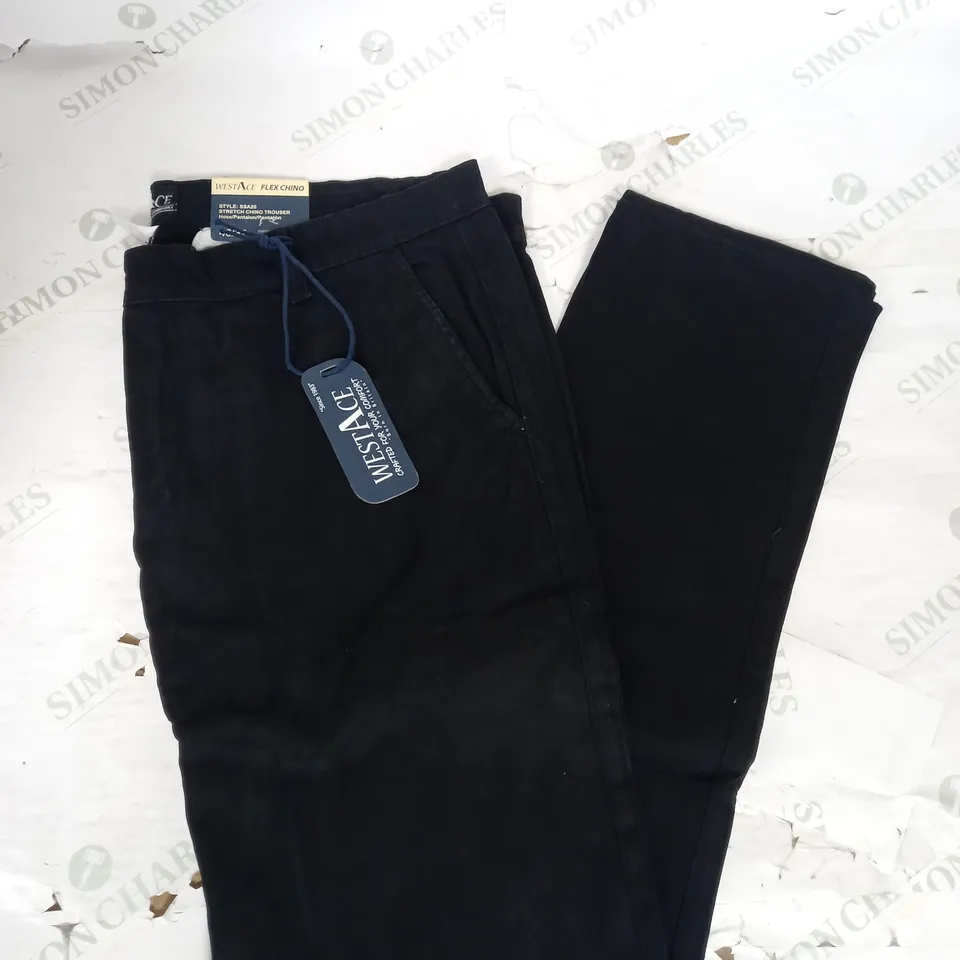 WESTACE FLEX CHINO JEANS IN BLACK SIZE 40W
