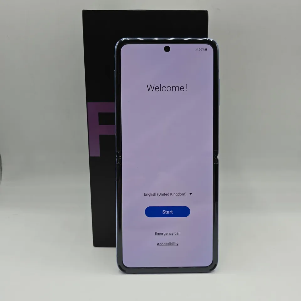 BOXED SAMSUNG Z-FLIP 256GB IN MIRROR PURPLE - SM-F700F