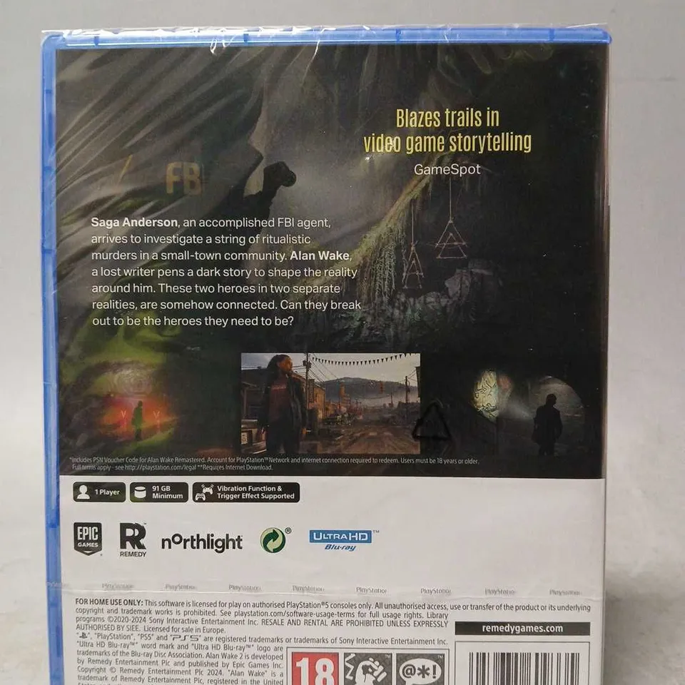 SEALED ALAN WAKE II DELUXE EDITION (PS5)