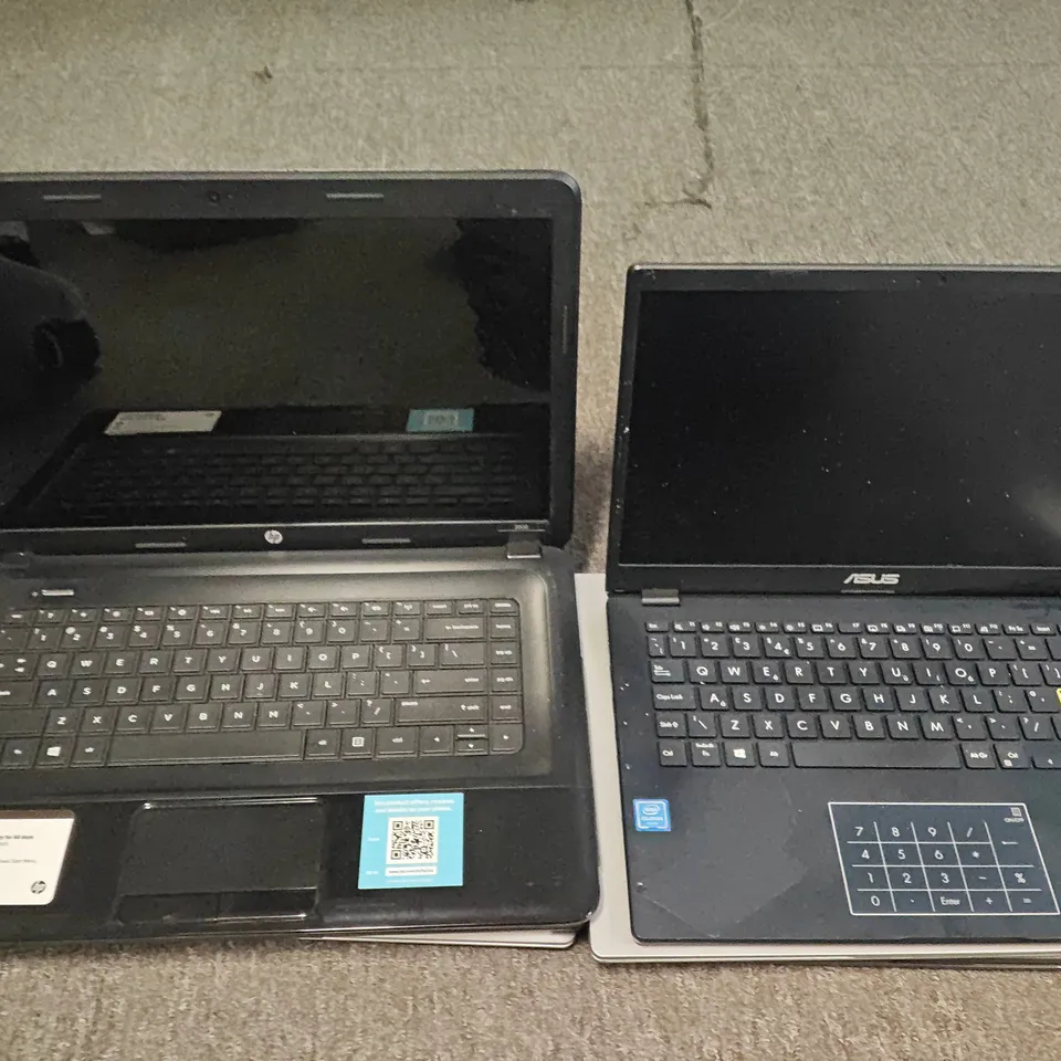LOT OF 6 ASSORTED LAPTOPS TO INCLUDE HP, ASUS AND FUSION