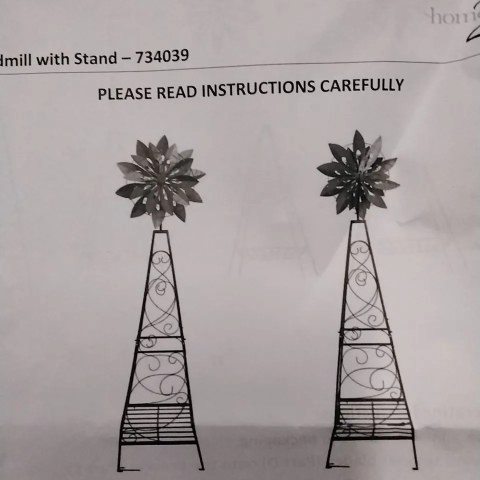 BOX3D METAL WINDMILL WITH STAND
