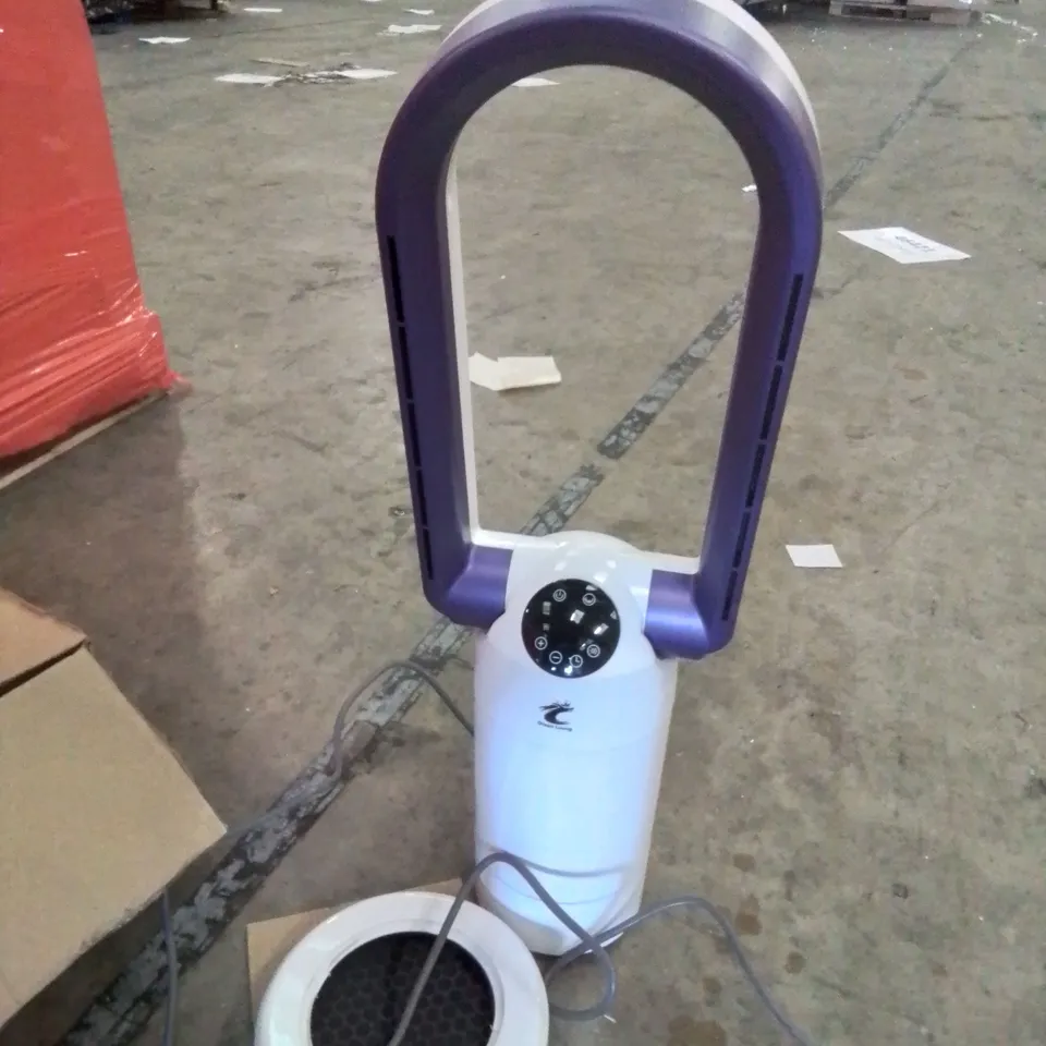 PALLET OF ASSORTED ITEMS TO INCLUDE, PURIFIER & HEATER FAN, DOUBLE AIR BED, LED MIRROR, TV STAND.