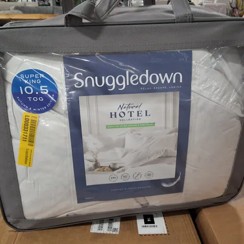 SNUGGLEDOWN NATURAL HOTEL COLLECTION SIGNATURE GOOSE FEATHER & DOWN DUVET