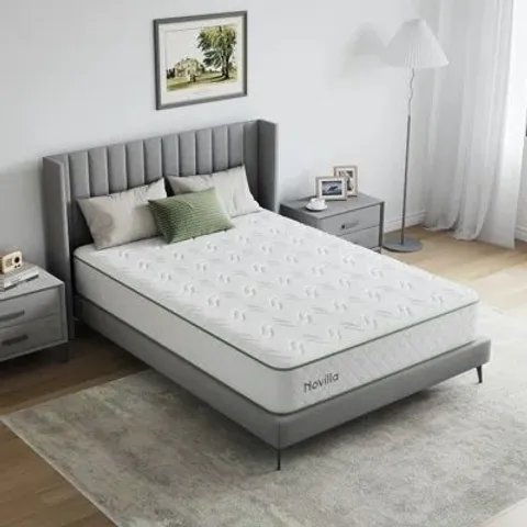 BOXED AND ROLLED NOVILLA ORTHO MEMORY FOAM POCKET SPRUNG ZONED MATTRESS - 4'6"