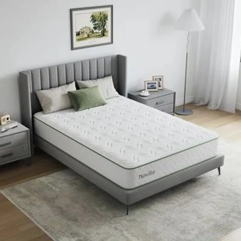 BOXED AND ROLLED NOVILLA ORTHO MEMORY FOAM POCKET SPRUNG ZONED MATTRESS - 4'6"