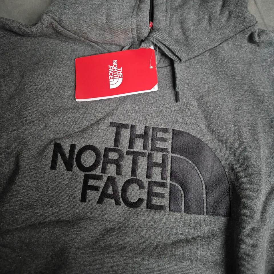 THE NORTH FACE DREW PEAK PULLOVER HOODIE – CHARCOAL GREY – SMALL (MEN'S)