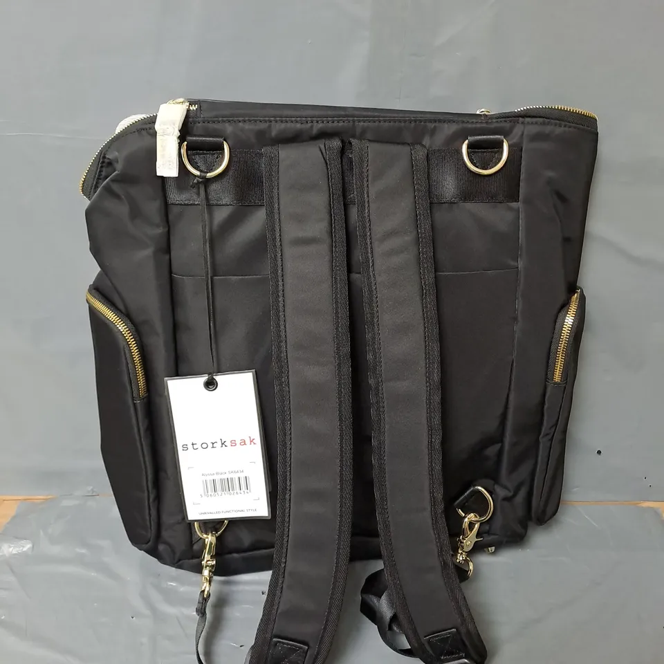 STORKSAK ALYSSA BLACK BAG