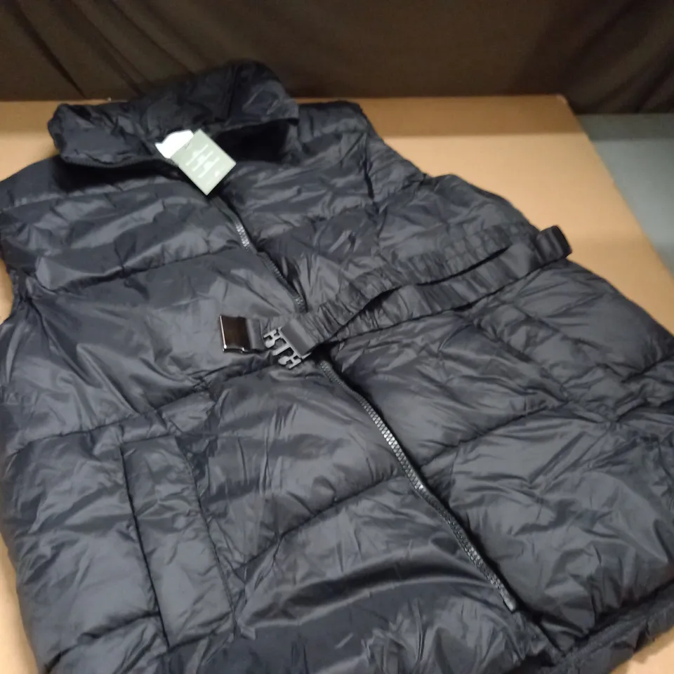 H&M PADDED BLACK GILET - EUR XL