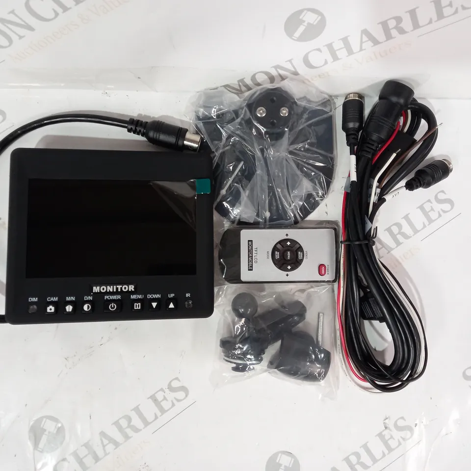 BOXED BRAND NEW 5" COLOUR MONITOR WITH 2 INPUTS 12/24V - RAC5M