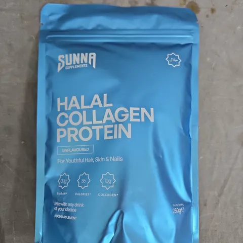 SUNNA HALAL COLLAGEN PROTEIN – UNFLAVOURED, 250G