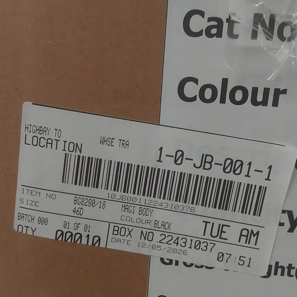BOX CONTAINING APPROXIMATELY 10x BRAND NEW MAGISCULPT BLACK BODYSUITS - SIZE 46D