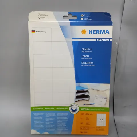 BOX OF 30 ASSORTED HERMA LABELS PREMIUM A4 48.3X33.8 MM