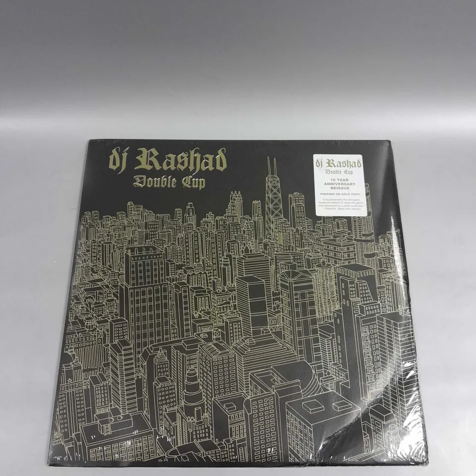 SEALED DJ RASHAD DOUBLE CUP 10 YEAR ANNIVERSARY REISSUE GOLD VINYL 