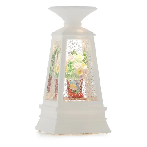 HOME STORIES FLORAL CANDLE HOLDER & ANIMAL WATER SPINNER LANTERN