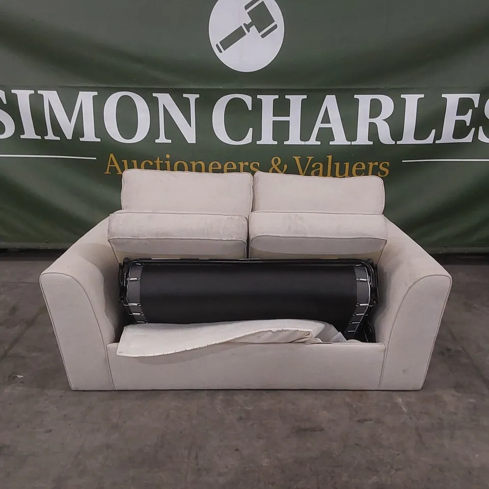 QUALITY DESIGNER FABRIC UPHOLSTERED SOFA BED