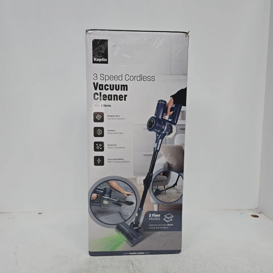 KEPLIN 3 SPEED CORDLESS VACUUM CLEANER