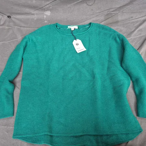 SEASALT CORNWALL FRUITY JUMPER IN GREEN - - UK 18